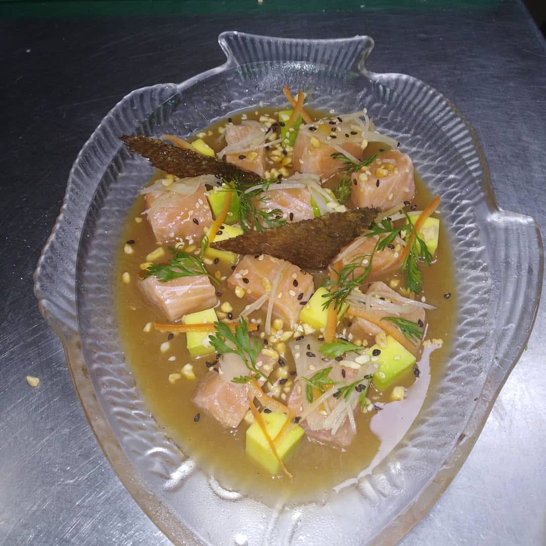 Producto marino y marinada